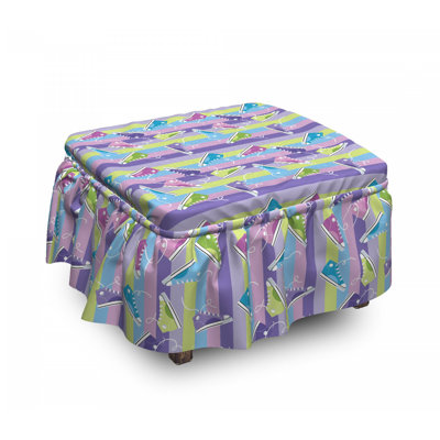 Box Cushion Ottoman Slipcover