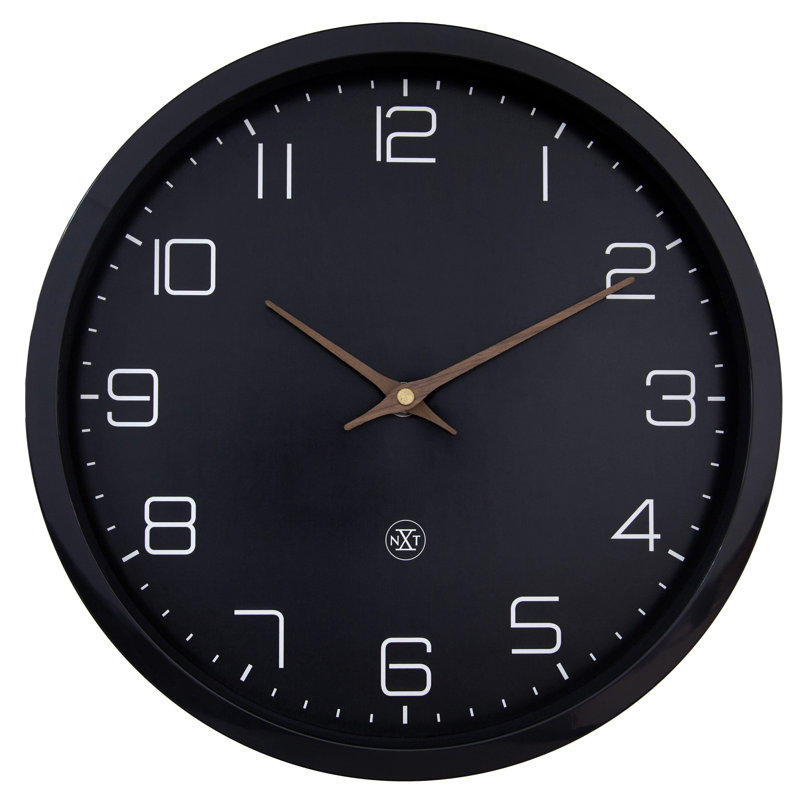 ECO 11.8-Inch Paper and Bioplastic Wall Clock, Black