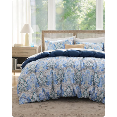 Bedsure Duvet Cover- 100% Cotton Duvet Cover Set with Zipper Closure