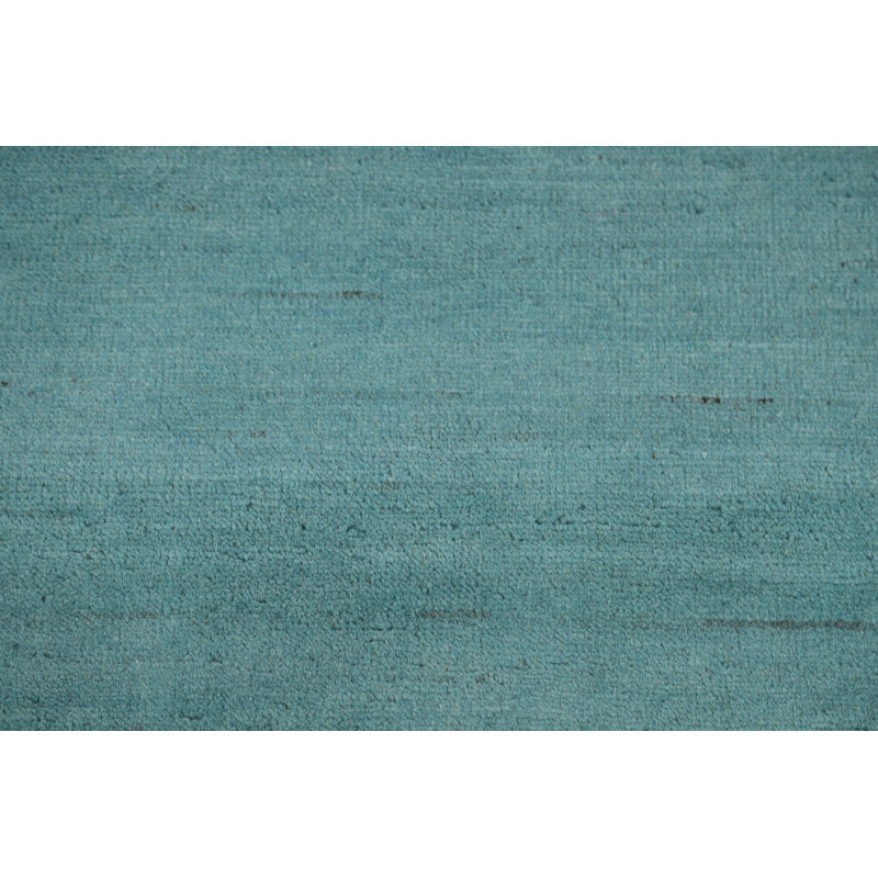 Modern Aqua Gabbeh Oriental Rug 3x5