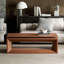 Table basse 43,3 po à plateau relevable moderne en placage de bois massif-141528328