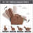 PU Infinite Position Power Lift Recliner Chair For Elderly, Heavy Duty With 8-Point Vibration Massage, Lumbar Heating, USB Port, And Cup Holders-18786372