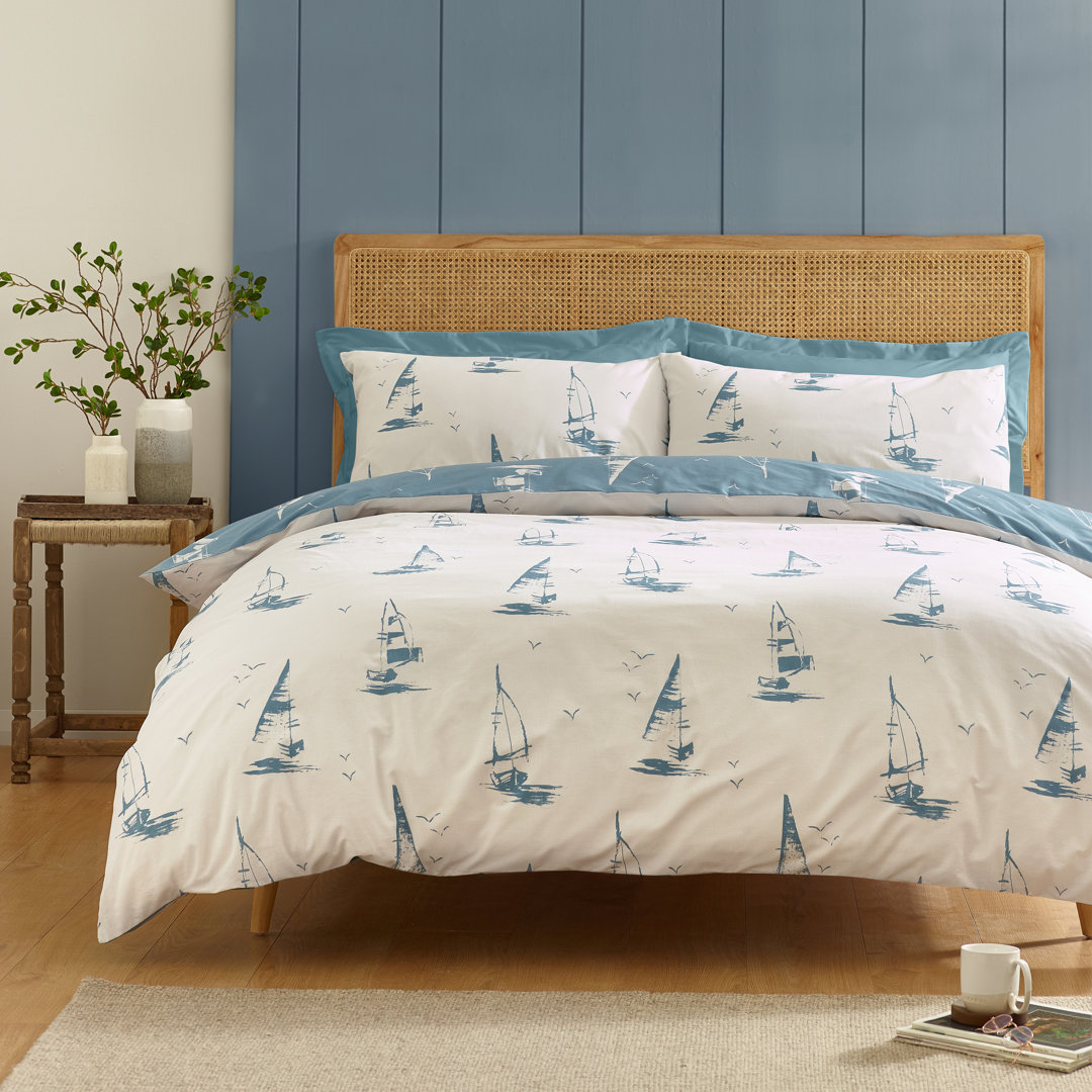 Salcombe Boats Reversible Duvet Cover Set