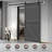 S&Z TOPHAND® Double MDF Barn Door With Sliding Door Hardware Kit , Solid Barn Door Slab Covered With Water-Proof PVC Surface-105318093-105833715
