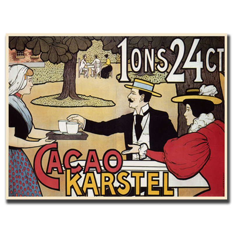 Cacao Karstel Vintage Canvas Art in Medium Size