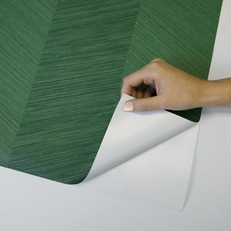 Chevron Vinyl Peel & Stick Wallpaper Roll, Banana Leaf