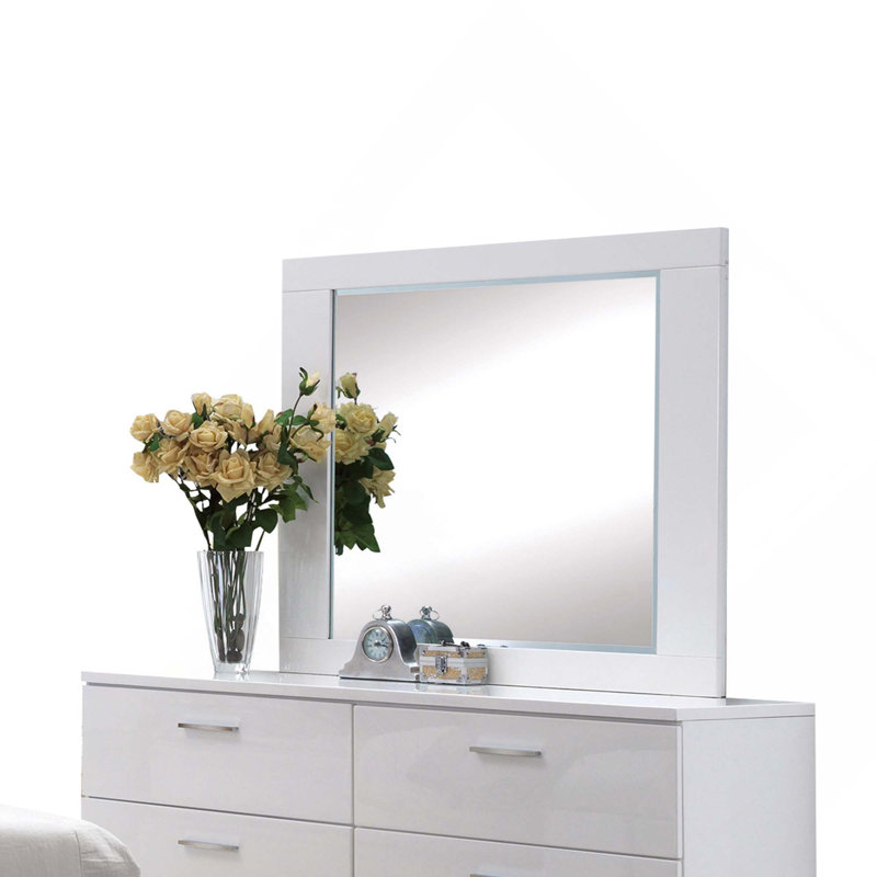 Lorimar White Finish Mirror
