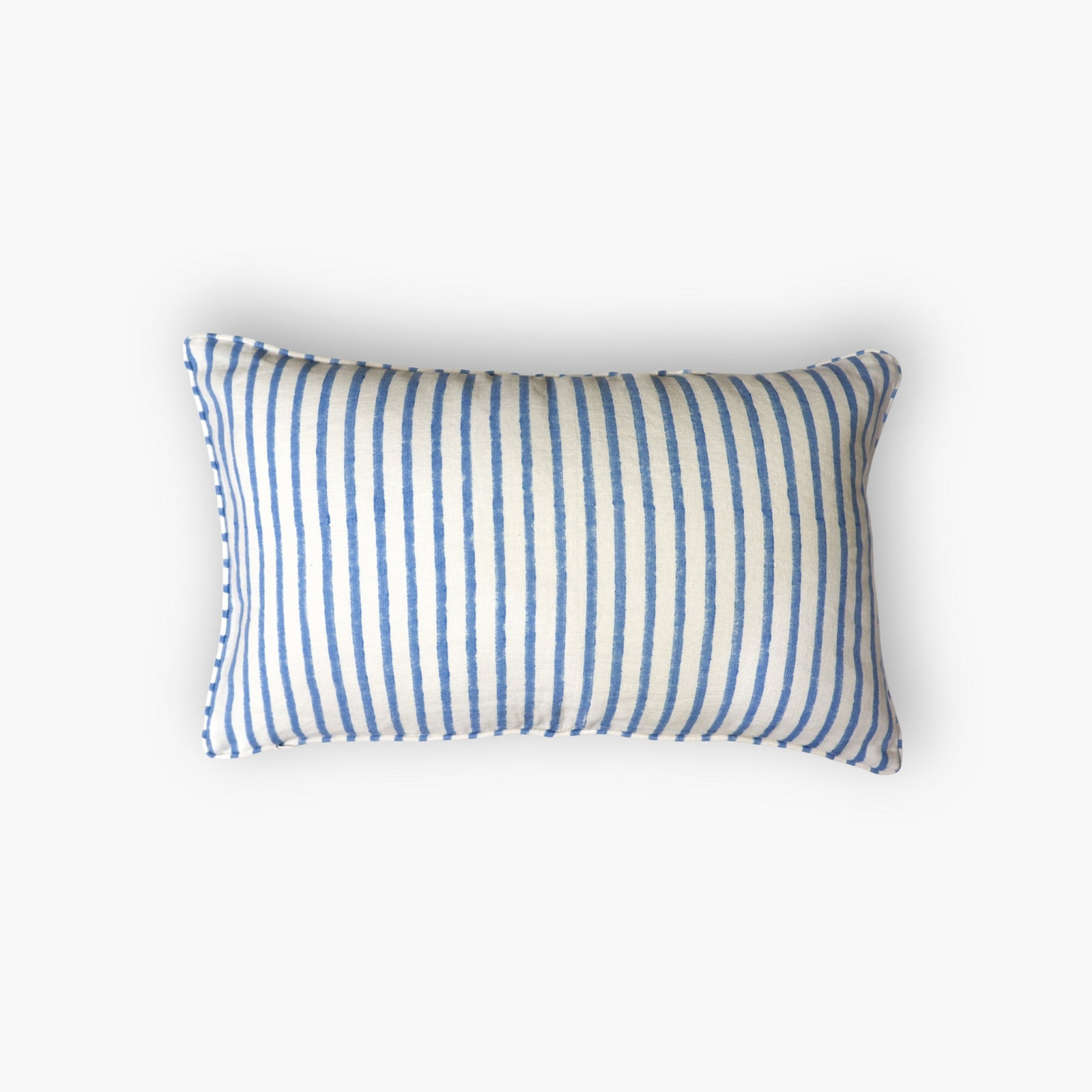 20" x 20" Linen Pillow Cover, Rectangle 12"H x 20"W, Yellow/Blue Floral