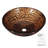 Tempered Glass Circular Vessel Bathroom Sink-147811161