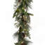 MISTLETOE 183 cm in. Lighted Fresh Faux Artificial Mixed Assortment Garland