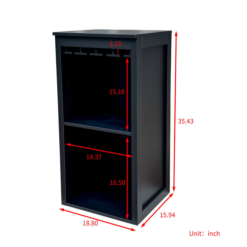 Armoire à vin modulaire avec tablettes de rangement et huche pour salle à manger