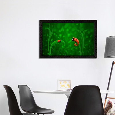 Ladybug And Chameleon - Print on Canvas