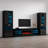 Delaine Entertainment Center for TVs up to 88" with Electric Fireplace Included-784408716