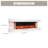 50" Glassless Wall Mounted Electric Fireplace, Multi Ambient Light Colors, Remote, 1500W Heater, White-1101628489