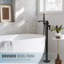 Single-Handle Claw Foot Tub Faucet With Hand Shower-104922786