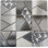 4" x 4" Metal Novelty Mosaic Wall Tile