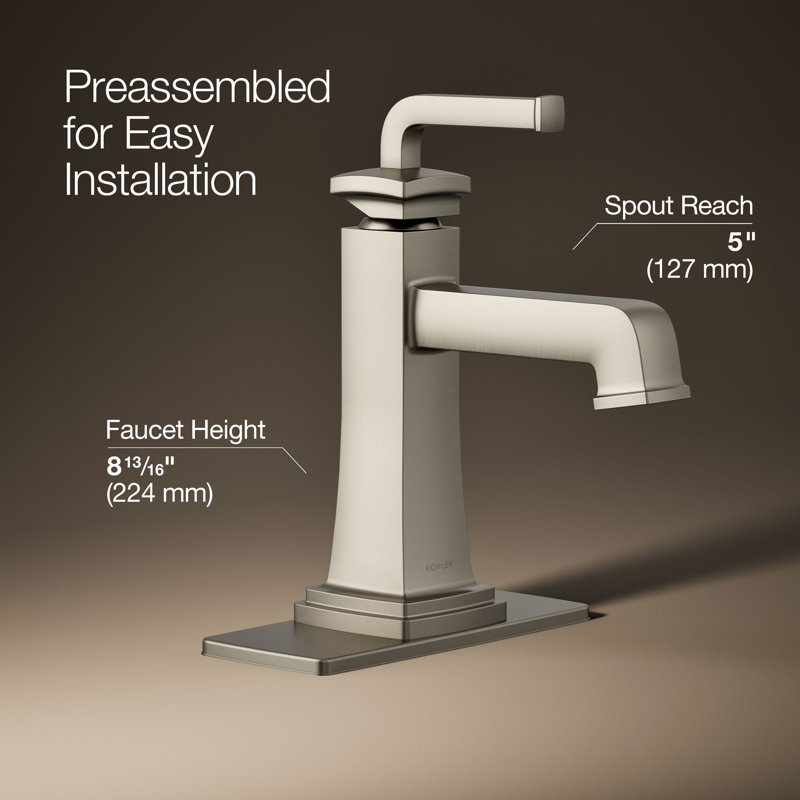 Riff Single-Handle Bathroom Sink Faucet, Vibrant Brushed Nickel