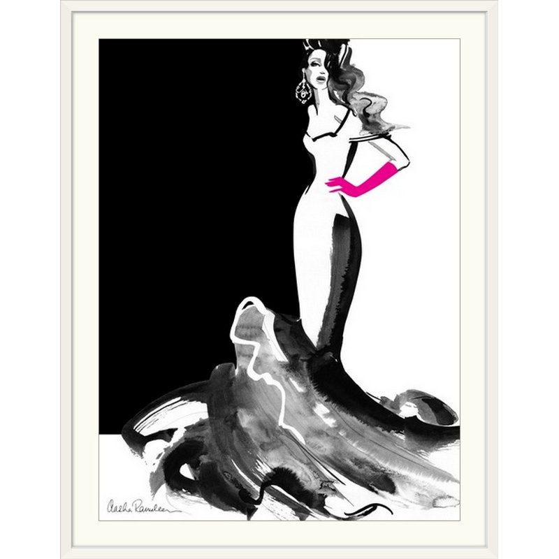 « ball gown », reproduction Aasha Ramdeen, H 48 po x l 36 po x P 1,5 po, Toile