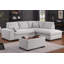 Canapé modulaire en tissu tissé gris clair Joshua-1622884427