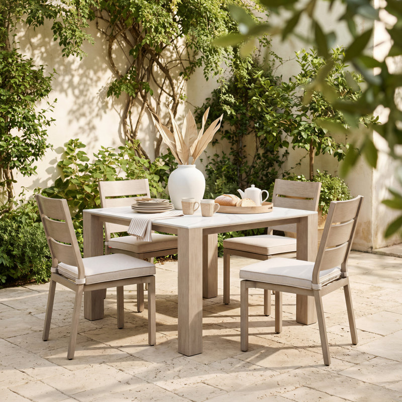 Table de salle à manger carrée Leilani (48 po) - blanc