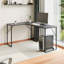 Rectangle Computer Desk with Hutch-1384003533-1384003532