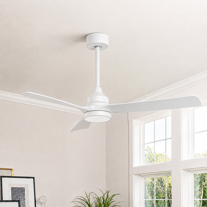 52" Modern Ceiling Fan with Light & Remote, Up to 5000+CFM High-Airflow 6-Speed Timer, Low Noise DC Motor, 3CCT & Dimmable ﻿