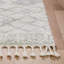 Melody Beige Shag Tribal Moroccan Trellis Soft Area Rug-39723768