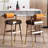 40.16"H Retro Solid Wood Backrest Bar Stool