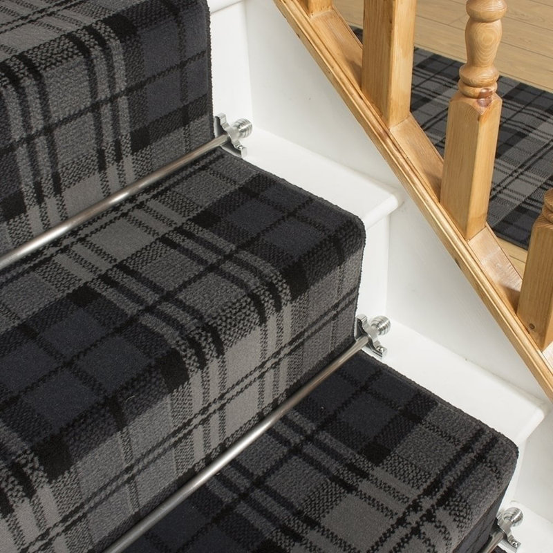 Stair Runner Plaid Area Rug, Runner 100 x 510 cm
