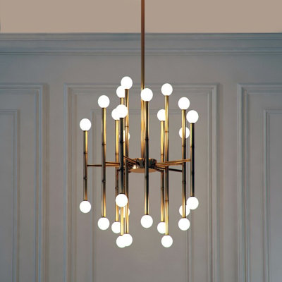 Kamaran 24 - Light Dimmable Sputnik Sculptural Glow Chandelier Hallway or Dining Room Low Voltage