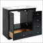 Armoire de meuble-lavabo autoportante de 36 po de style Shaker avec lavabo, 4 tiroirs à fermeture douce et 2 portes à fermeture douce
