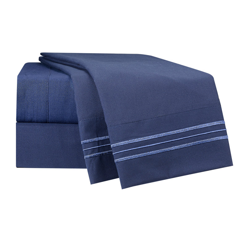 Ensemble de draps Setaluna, Très grand, Bleu marine