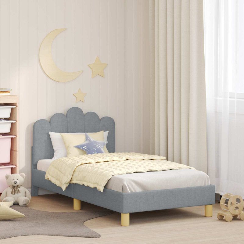 Bed Frame, Light Grey, European Toddler (80 x 160cm)