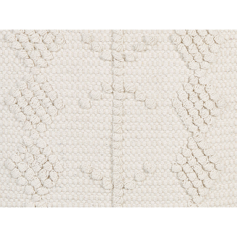 Leando 40cm Wide Square Geometric Pouf Ottoman