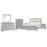 Birdsall Queen Upholstered Panel Bed 2 Nightstands Drawer Dresser With Landscape Mirror And Drawer Chest