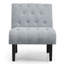 Chaise d'appoint rembourrée Abiha Canora Grey-1076409671