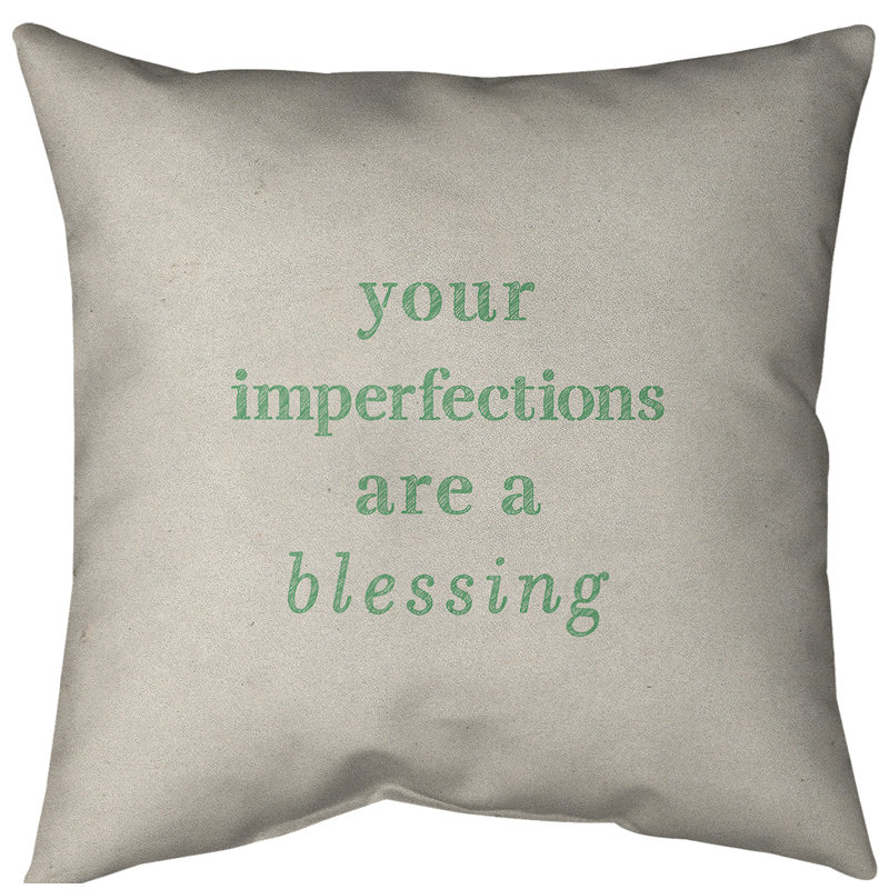 Coussin de sol, 40 po x 40 po, Blanc / Vert