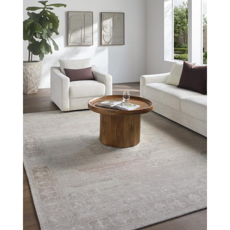 Thalen Handmade Rug, Rose / ivoire / brun / taupe, Rectangulaire 2 pi x 3 pi