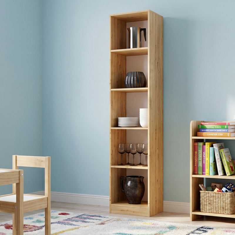 Paridhi Solid Wood Bookcase, (5 Shelves) 71.65"H x 15.75"W x 11.81"D