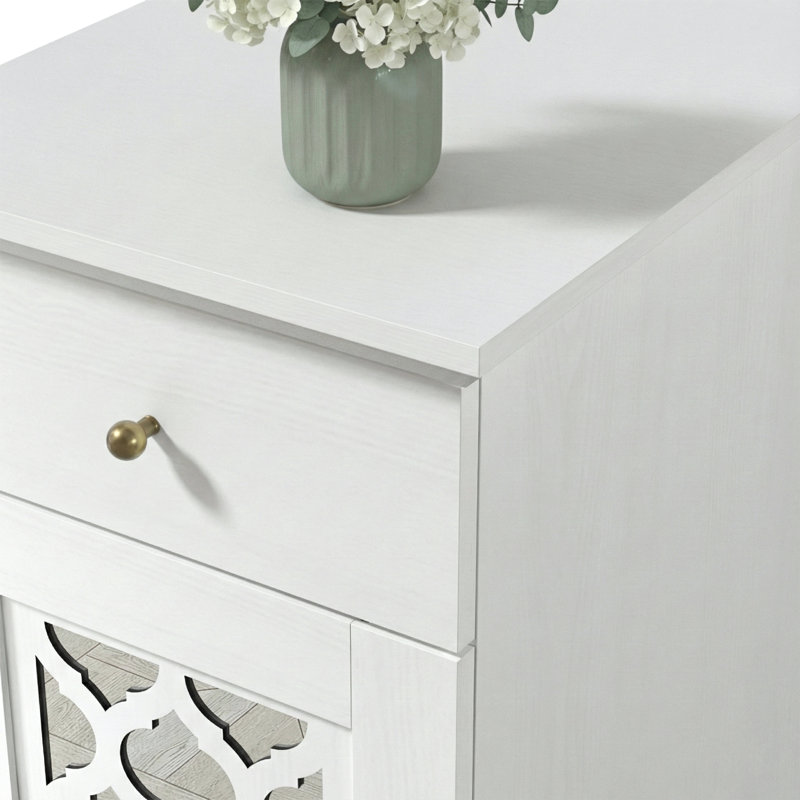  Table de bout Korbin, Perle chêne blanc