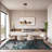 Modern Abstract Machine Washable Non-Slip Rug, Non-Shedding Contemporary Accent Rugs, Low Pile Indoor Carpet for Living Room, Bedroom-1799412319