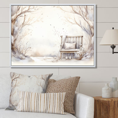 Cozy Winter Cottage Retreat IV - Art mural de ferme