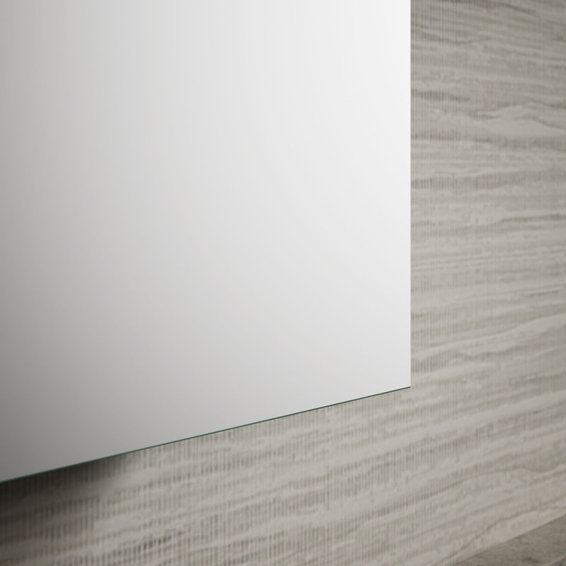 Maxstow™ Surface Mount Frameless Medicine Cabinet with 3 Adjustable Shelves, 24" H x 20" W x 3.5" D