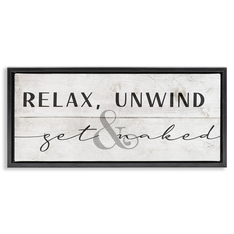 Art mural flottant sur toile Relax, Cadre flottant noir de jais, H 11 po x l 25 po