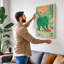 Bear In Woodland Rustic - Print-136721952-136721950
