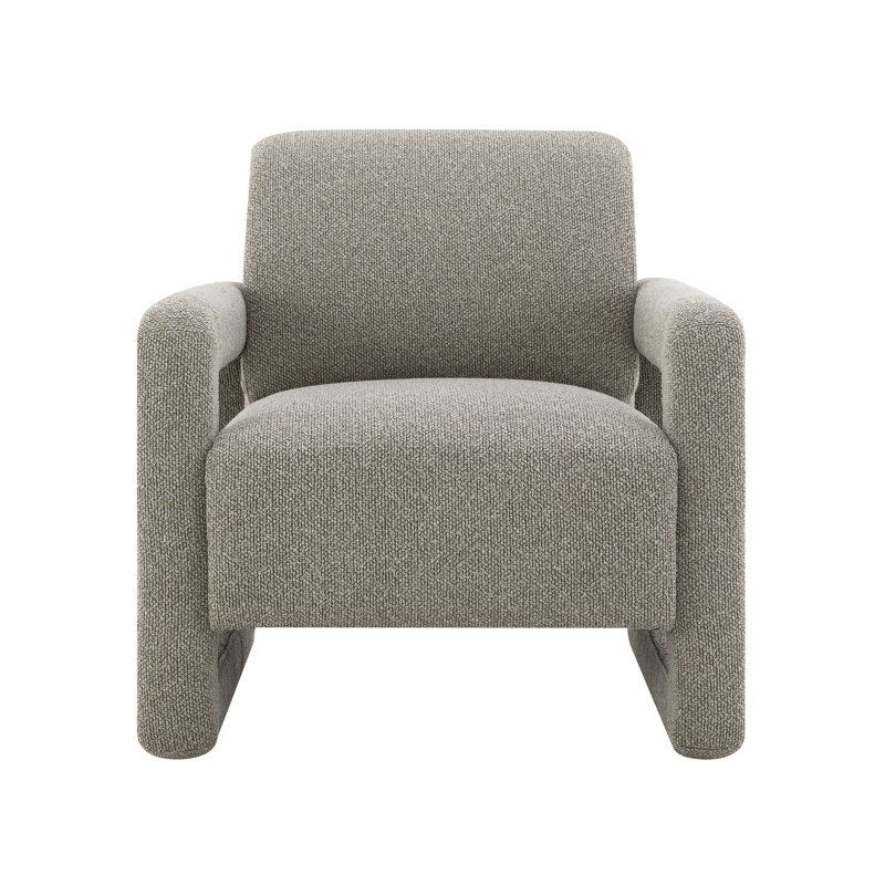 Fauteuil d'appoint en chenille Glenda Grey