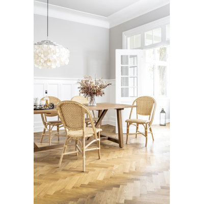 Chaise d'appoint en rotin Alanis