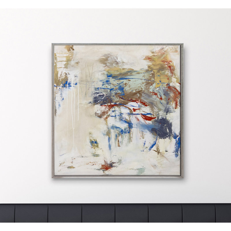 Yacht Club Blues Print by Patricia Schwimmer, Silver Framed Canvas, 42" H x 42" W x 2.5" D