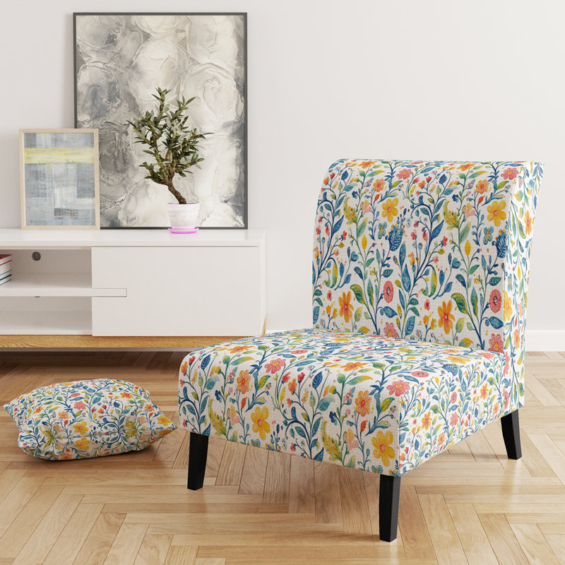 Fauteuil d'appoint Boho, Pantoufle sans accoudoirs