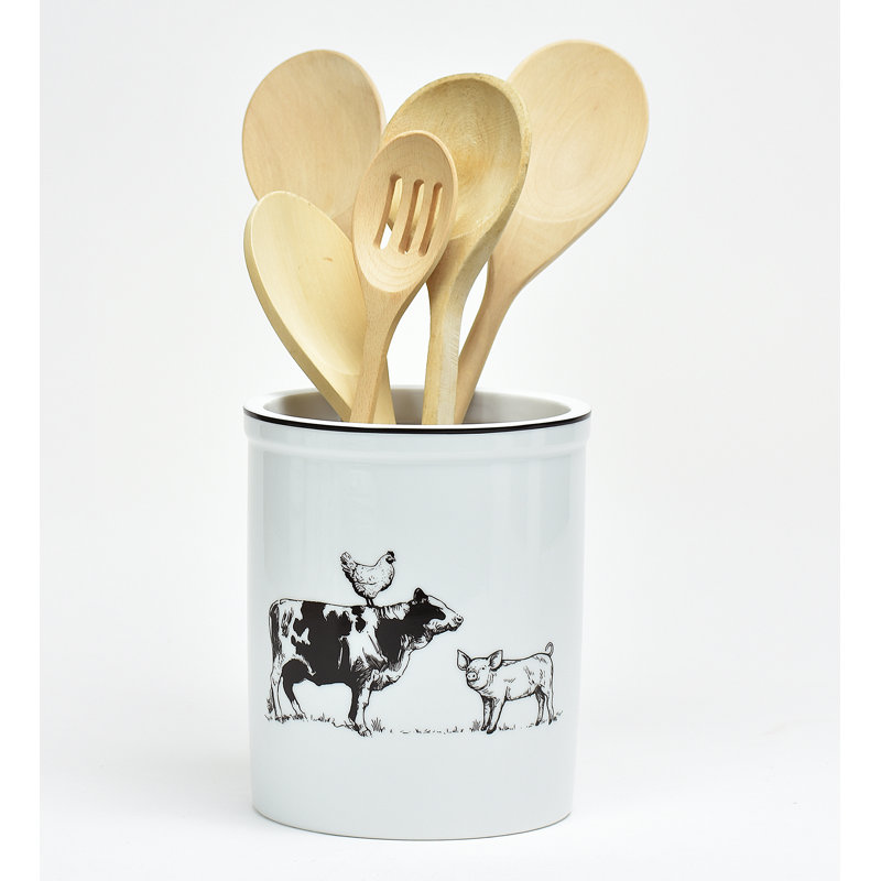 Ceramic / Porcelain Round Utensil Storage Set